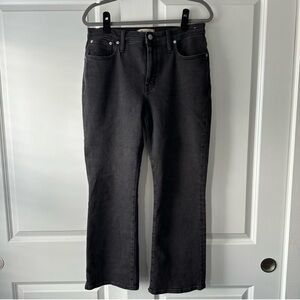 Madewell Black Flare Wide Leg Jeans
